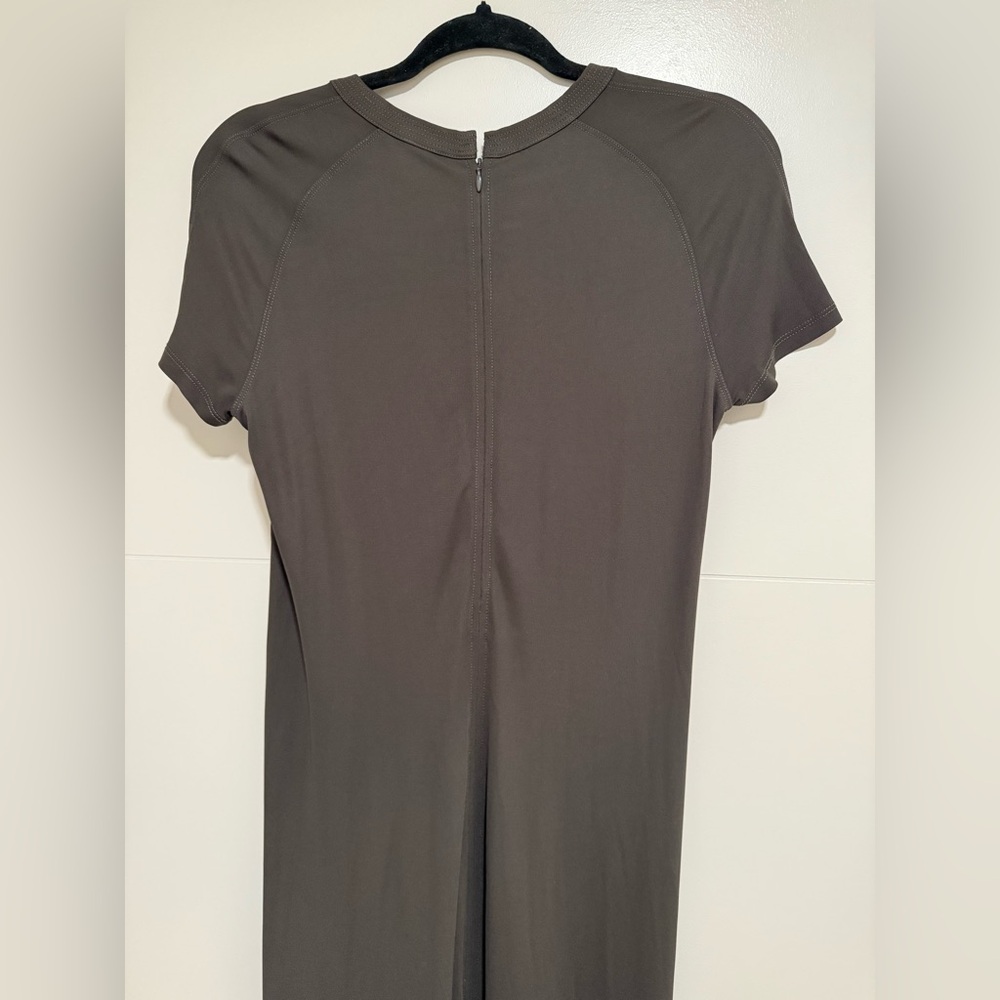 Toteme Olive Green Short Sleeve Maxi Dress - Picture 12 of 15